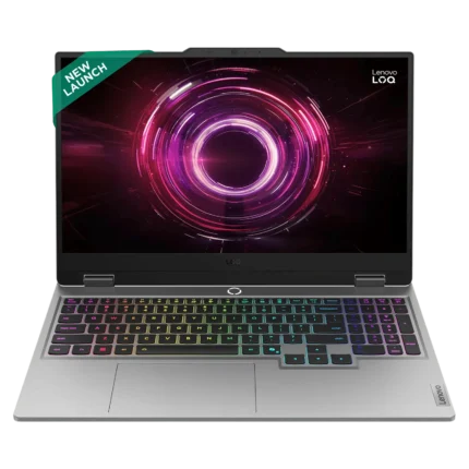 Lenovo LOQ 15IRX10  |Intel Core i5 13450HX | RTX 5050 8GB DDR7 Graphics | 16GB DDR5 RAM | 512GB NVMe Gen4 SSD | 15.6″ FHD (1920×1080) IPS Display | White Backlit Keyboard | Luna Grey